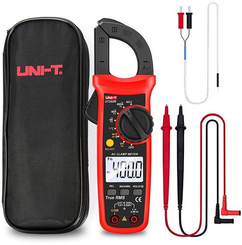 Pinza amperimétrica profesional digital UT202R 0,04-400A AC - 6420316