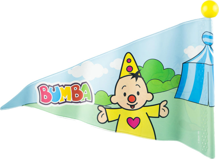 Studio 100 Bicycle Flag Bumba Junior 150 cm Vinilo Blanco Amarillo 2 piezas