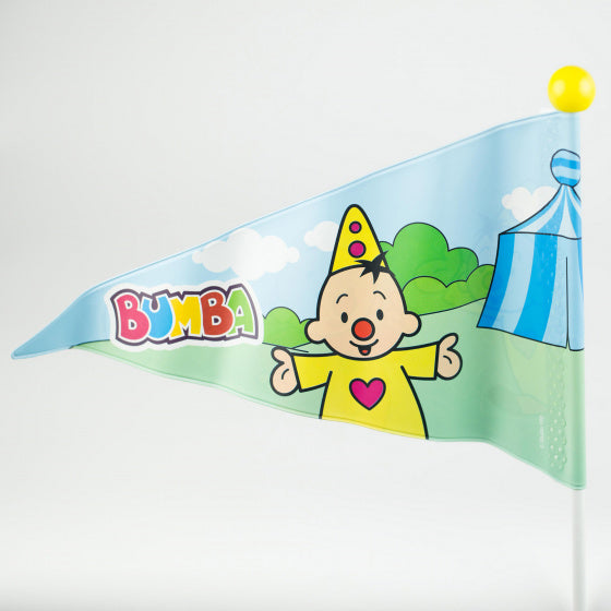 Studio 100 bandiera per biciclette bumba junior 150 cm in vinile bianco 2 pezzi