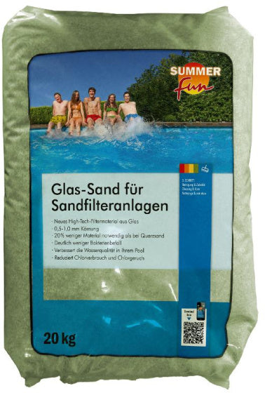 Summer Fun Filter Glass per filtri di sabbia 20 kg 0,5-1,0 mm