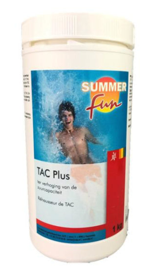 Summer fun Tac Plus Poeder Alkaliteit Verhogend 1 kg Wit