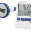 Summer fun Thermometer digitaal wit blauw