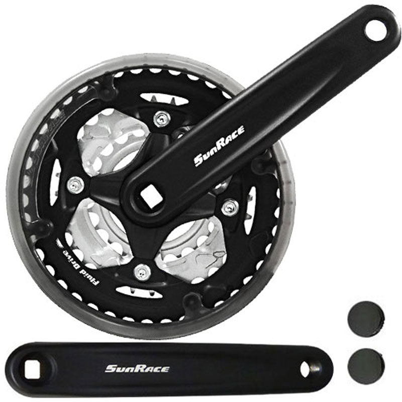 Sunrace crankstel fcm513 6 7 8v 42 34 24 152mm -3mm