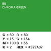 Documento de fondo superior 85 Chroma Key Green 3.56 x 15m