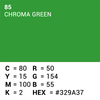 Carta di sfondo superiore 85 CHROMA CHIARE VERDE 3,56 x 15m