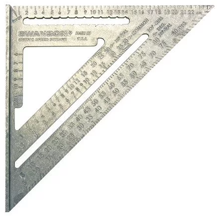 Enzo swanson 25 cm metrische speed square w bl - eu202