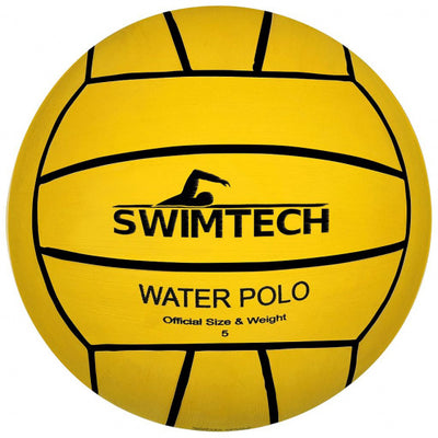 Swimtech Waterpolobal Rubber Geel maat 5