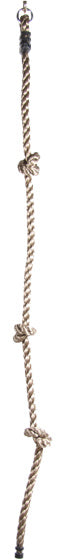 Cuerda de escalada con 3 nudos y 1 anillo 180 cm natural