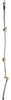 Swinging Climbing Rope con 3 nodi e 1 anello 180 cm naturale