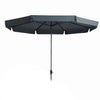 Madison parasol syros 350cm draai volant grijs