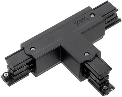 Enzo t-stuk links vast 90gr tbv. rail 3-fasen zwart - 5050055