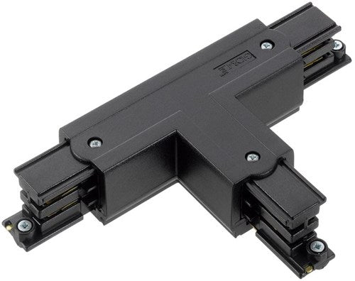 Pieza en T fijada a la derecha a 90° para. carril trifásico negro - 5050065