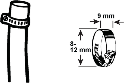 Cornat spanring 8-12mm (1 4) 4st rvs - t3083000