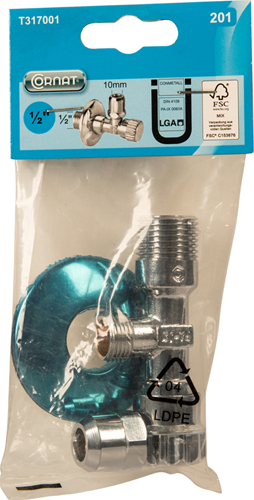 Cornat angle valve 1 2 ch - t317001