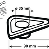 Cornat verstevigingsplaat voor kranen pvc - t351901