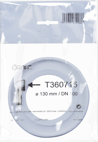 Cornat guarnizione a labbro manicotto per tubo di collegamento WC - t360715
