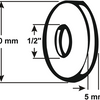 Roseta Cornat 1 2x5mm ms - t384101