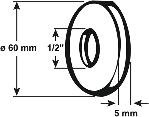 Roseta Cornat 1 2x5mm ms - t384101