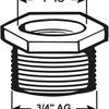 Cornat messing ms verloopstuk vm 1''x3 4 - t396302