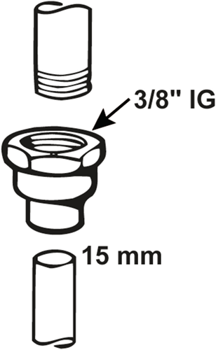 Conector adaptador cornat cu-soldadura 15x3 8 - t5270g1538