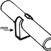 Tubo in rame Cornat a clip singola 28mm (2 pezzi) - t560406