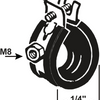 Staffa per tubo Cornat vz m8 1 4 11-15mm 2pz - t5622000