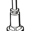 Cabezal de grifo largo Cornat para válvula de bola 1'' - t571733