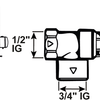 Valvola di sicurezza Cornat 6bar 1 2x3 4 - t593711