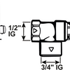 Valvola di sicurezza Cornat 6bar 1 2x3 4 - t593711