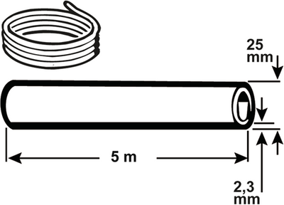 Cornat pe-hd tubo pieghevole 25x2,3mm 5m - t612005