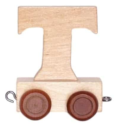 Carta de madera T con ruedas de 6 cm de altura