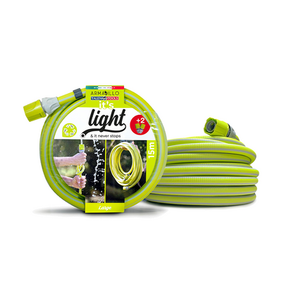 Strumenti linguistici armadillo è un tubo da giardino leggero da 15 m lime in 3 pezzi