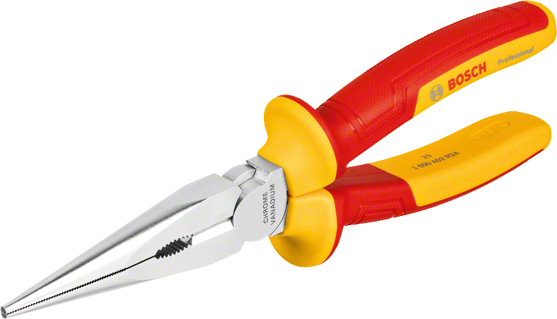 Alicates de punta fina azul bosch vde - 1600a02ne3