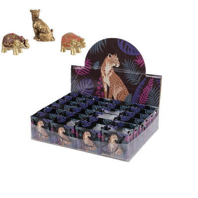 Decoris figure animal gold in bag 4x2.7x4.5cm