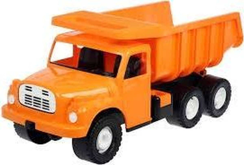 Dinotoys tatra kiepwagen oranje, di dimensioni 71 cm, che trasportava peso 100 kg