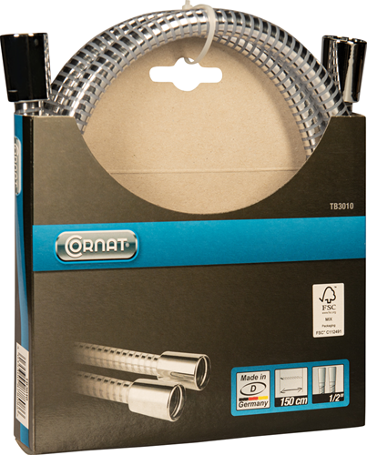 Flessibile doccia Cornat 1m50 cap plastica - TB3010