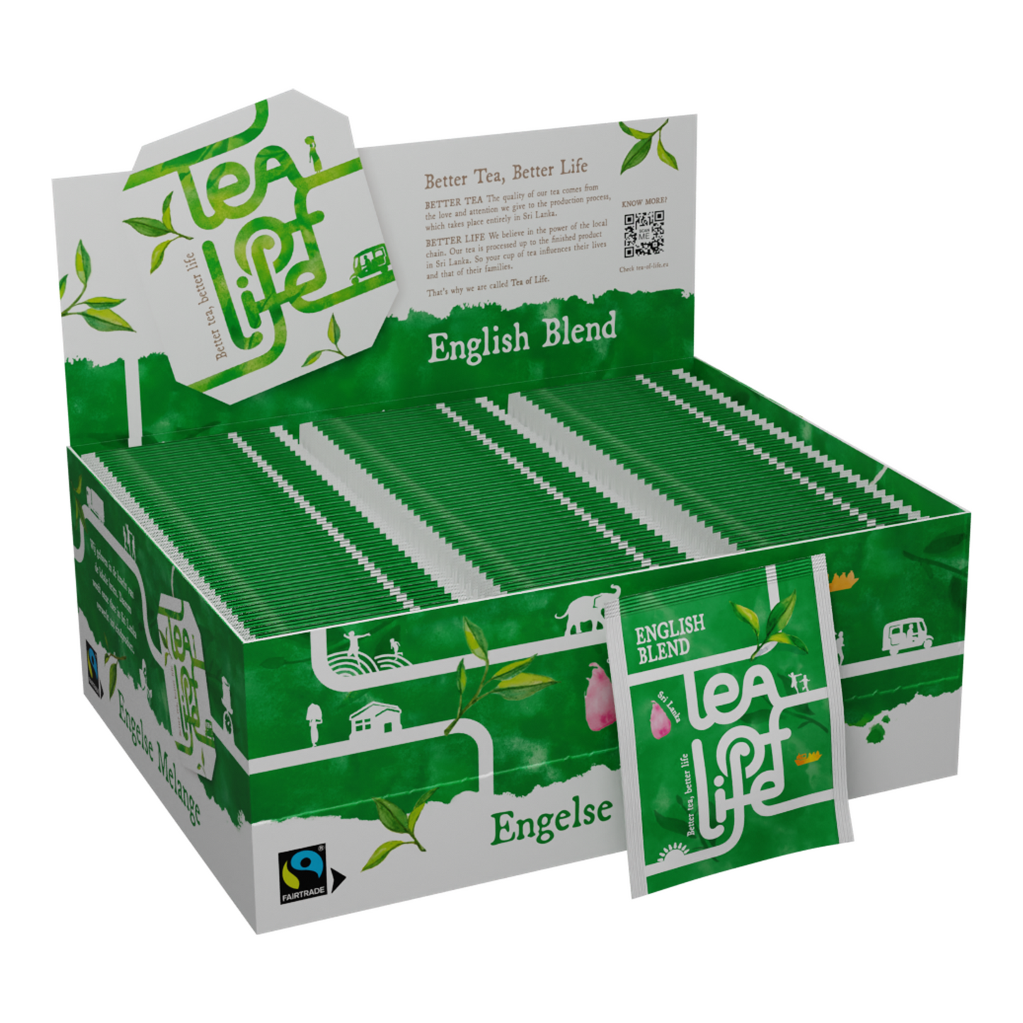Mezcla inglesa té de la vida (100x1,5gr)