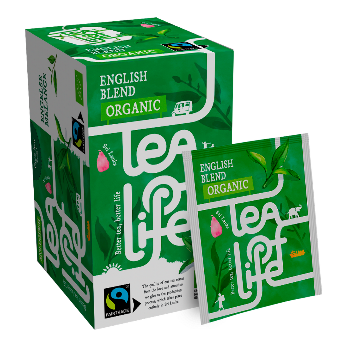 Miscela inglese biologica del commercio equo e solidale Tea of Life (25x1,5gr)