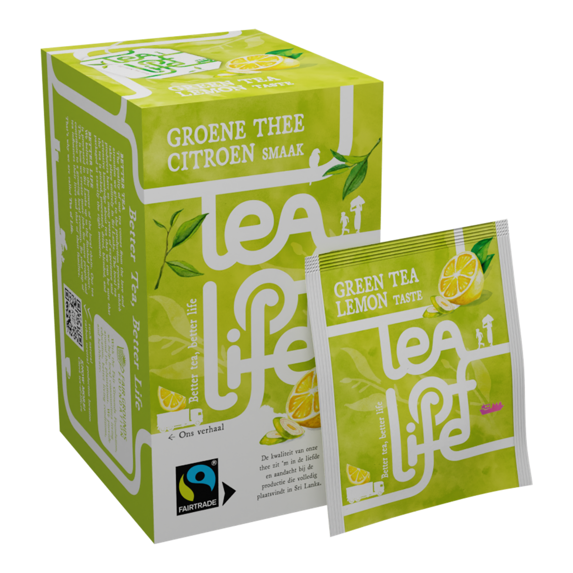 Tea of life tè verde al limone 1,5 grammi (100 pezzi)