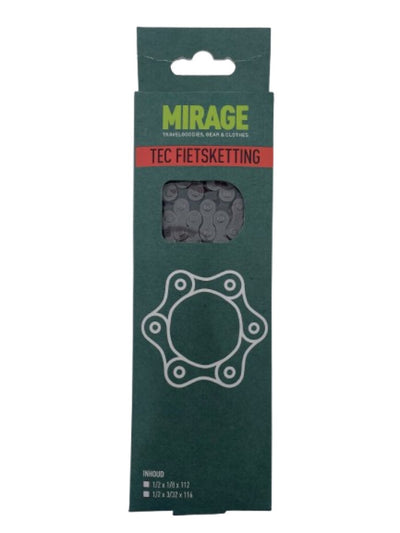 Cadena de bicicleta TEC ½-⅛ 1V 112L ACERO DE ACERO