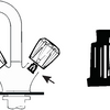 Soporte de abrazadera Cornat para manija de grifo (2 piezas) - tec302625