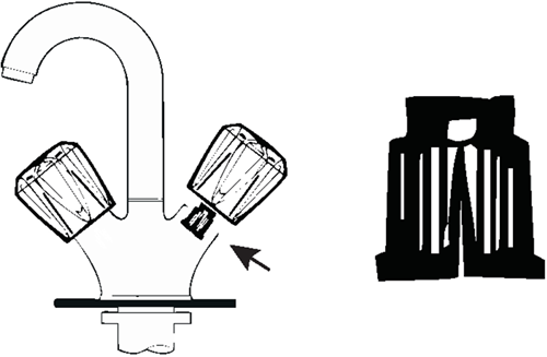 Soporte de abrazadera Cornat para manija de grifo (2 piezas) - tec302625