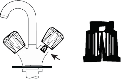 Soporte de abrazadera Cornat para manija de grifo (2 piezas) - tec302625