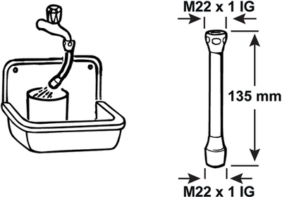 Regulador económico manguera cornat m22vxm22v ch - tec307597