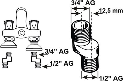 Cornat raccordo a s 3 4x1 2 2pz - tec321020