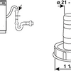 Cornat aansluiting afloop spoelbak 6 4 - tec356400r
