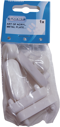 Cornat gummi stopper toilet seat art acrylic (6pcs) - tec365023