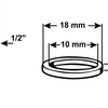 Set guarnizioni Cornat tubo doccia 1 2 (4 pezzi) - tec380225