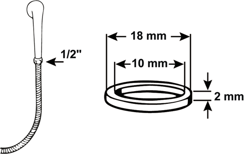 Set guarnizioni Cornat tubo doccia 1 2 (4 pezzi) - tec380225