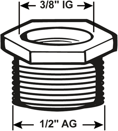 Cornat riduttore ottone 1 2mx3 8v - tec386300